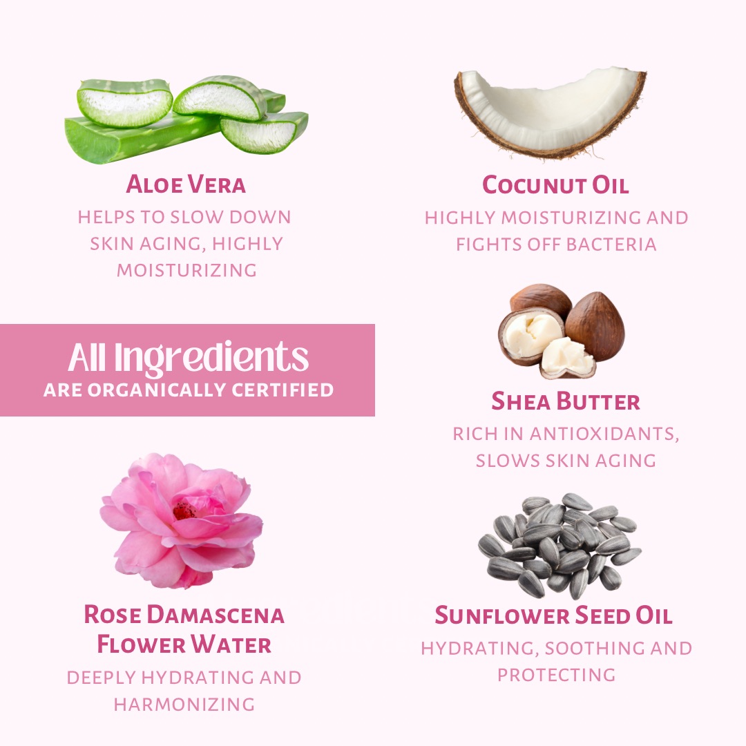 Gesichtscreme Rose & Aloe Vera