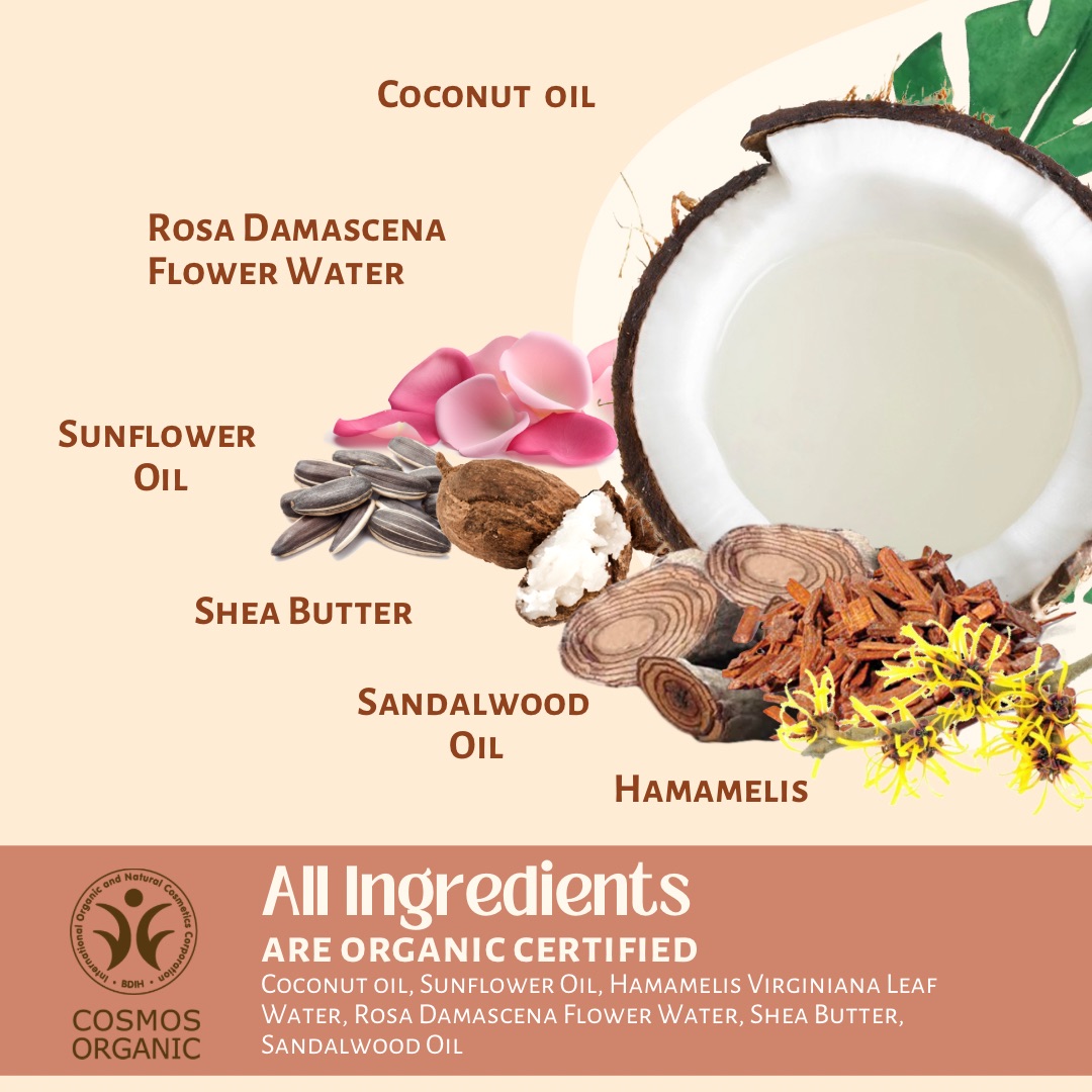 Gesichtscreme Sandalwood and Coconut Gesichtscreme Sandalwood and Coconut
